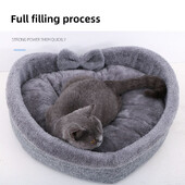 Plīša lolojumdzīvnieku gultas Ziemas silts jauks loks suņu gulta suņu audzētava kaķu mājas spilvenu paklājiņš mājdzīvnieku suņu kaķu gulta ligzda audzētava mājdzīvnieku gulta ligzda