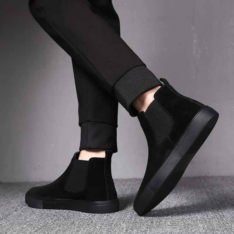 Muške čizme Neklizajuće ležerne crne muške cipele visoke kvalitete Vruće prodavane jeftine ponude Moda Trendy 2025 Retro dizajnerske ponude Y2k