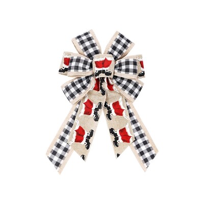 Božićne mašne za vijenac 9 in 15 in Veliki rustikalni dekor seoske kuće Ukrasi za drvce za vjenčanje Blagdanska zabava 270F