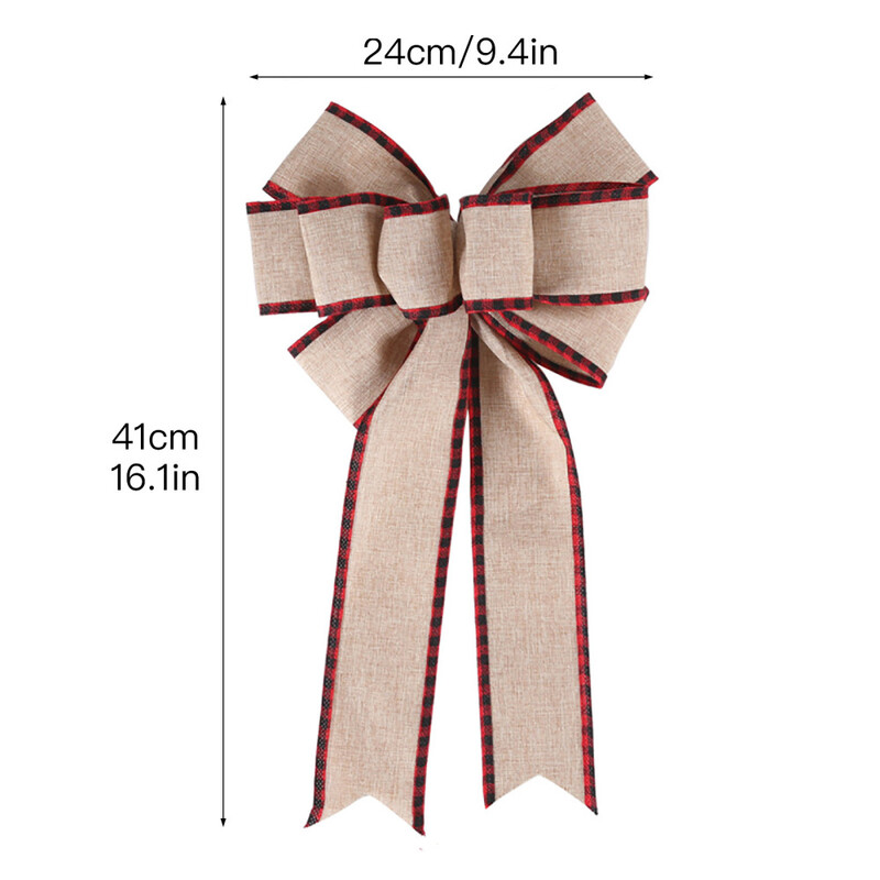 Nine Ears Crvene rozete Mašne Ukrasi Mašne 41*24CM Potrepštine za svečane zabave Novo za Noć vještica Dekoracija za vrata