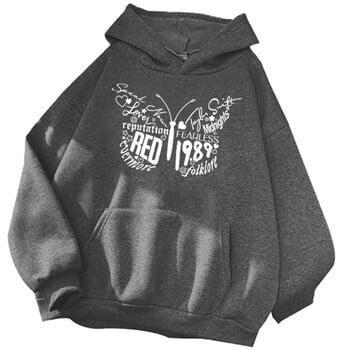 Taylor Midnight Hoodie Vote Music Printed Cotton Hoodie για άνδρες και γυναίκες για φθινόπωρο και χειμώνα Plus μόδας κασμίρ Ζεστό κουκούλα