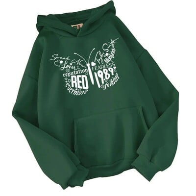 Taylor Midnight Hoodie Balsojuma mūzikas apdrukāta kokvilnas kapuce vīriešiem un sievietēm rudens un ziemas plus kašmira modes silta kapuce