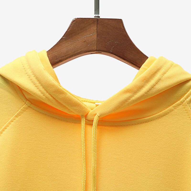 Jauns pavasara rudens apģērbs Divslāņu cepure plāns mētelis brīvs vienkrāsains sieviešu džemperis Pulovers melns kapuces ķengura kabata