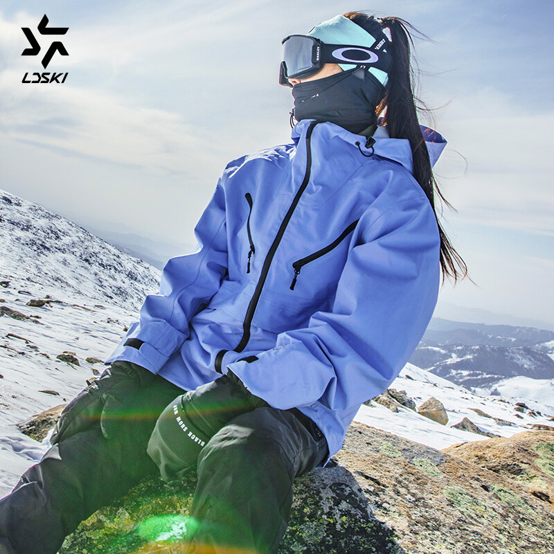 Lyžiarska bunda LDSKI Pánska Dámska lyžiarska kombinéza Zimná nepremokavá vetruodolná teplá elastická mikina s kapucňou Lyžiarske oblečenie Snowboardové oblečenie Outdoor Sneh