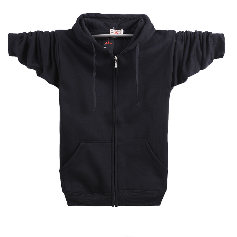 Moda Toamnă Iarnă, 95% bumbac, cu fermoar, cu glugă, pentru femei și bărbați, cu fermoar, haină lungă din catifea, cu glugă, albastru