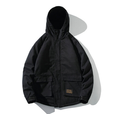 Vīriešu vējjaka parka silta samta jaka bieza ikdienas militārā stila modes liela izmēra 5XL