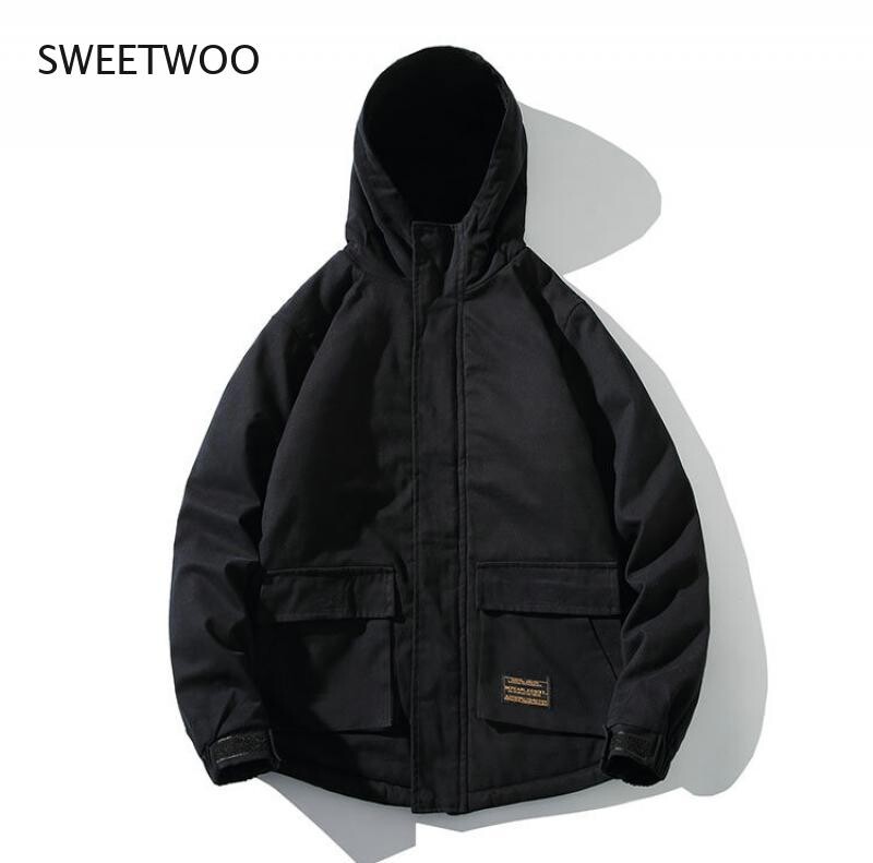 Vīriešu vējjaka parka silta samta jaka bieza ikdienas militārā stila modes liela izmēra 5XL