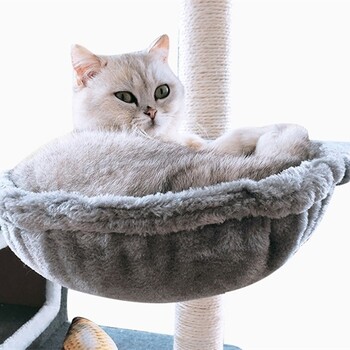 [MPK Store] Φωλιά Cat Tree, Κρεβάτι για Γάτα, Κρεβάτι Basketball Cat Tree, Αιώρα για γάτα, 4 διαθέσιμα χρώματα