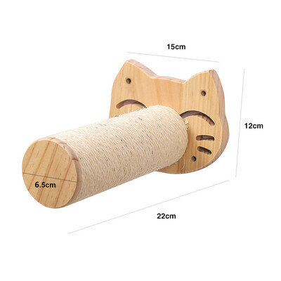Kasside ronimisriiul seinale kinnitatav neljaastmeline trepp koos sisal-kraapimispostiga kassidele Tree Tower Platvorm hüppav lemmikloomamööbel