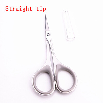 Ψαλίδι φρυδιών από ανοξείδωτο ατσάλι Εργαλείο νυχιών Sharp Tip Πολυλειτουργικό κουρευτικό μαλλιών προσώπου μύτης Εργαλεία ομορφιάς μακιγιάζ