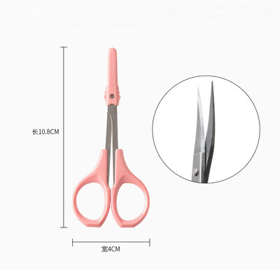 Ψαλίδι φρυδιών από ανοξείδωτο ατσάλι Εργαλείο νυχιών Sharp Tip Πολυλειτουργικό κουρευτικό μαλλιών προσώπου μύτης Εργαλεία ομορφιάς μακιγιάζ