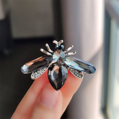 Creativ, drăguț, broșă cu albină, modă, cristal, insecte, strass, corsaj, accesorii pentru costum pentru haine, ace, broșă cu animale, email, vintage