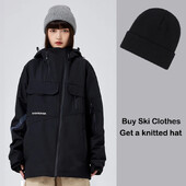 Jachetă de schi 2025 Jachetă de sport Jachetă de zăpadă Topuri de zăpadă Îmbrăcăminte de snowboard pentru adulți Iarnă cuplu lejer respirabil îmbrăcăminte caldă de schi pentru femei