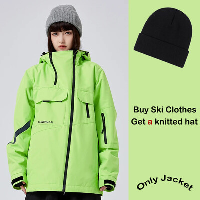 Jachetă de schi 2025 Jachetă de sport Jachetă de zăpadă Topuri de zăpadă Îmbrăcăminte de snowboard pentru adulți Iarnă cuplu lejer respirabil îmbrăcăminte caldă de schi pentru femei