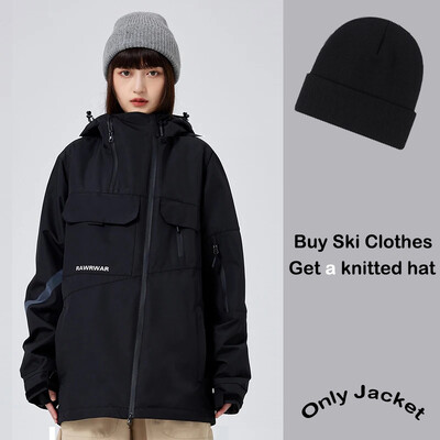 Jachetă de schi 2025 Jachetă de sport Jachetă de zăpadă Topuri de zăpadă Îmbrăcăminte de snowboard pentru adulți Iarnă cuplu lejer respirabil îmbrăcăminte caldă de schi pentru femei