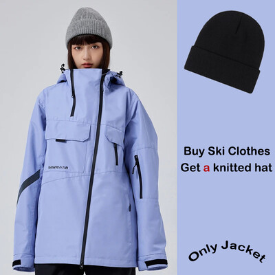 Jachetă de schi 2025 Jachetă de sport Jachetă de zăpadă Topuri de zăpadă Îmbrăcăminte de snowboard pentru adulți Iarnă cuplu lejer respirabil îmbrăcăminte caldă de schi pentru femei