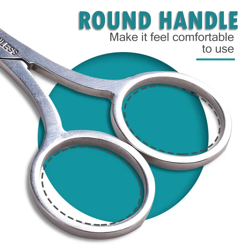 1 buc Foarfecă pentru sprâncene Machiaj Trimmer pentru gene Dispozitiv pentru îndepărtarea părului facial Foarfecă pentru manichiură Instrument pentru cuticule pentru unghii Foarfece pentru frumusețe