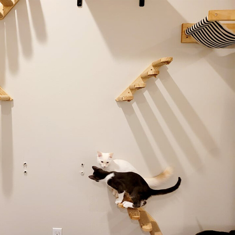 Viseći most za mačke Kavez za mačke Užad od sisala Ljestve Namještaj za kućne ljubimce Mjesec Viseća mreža Mačka Stablo Toranj Pedala Aktivnost mačke Spavanje