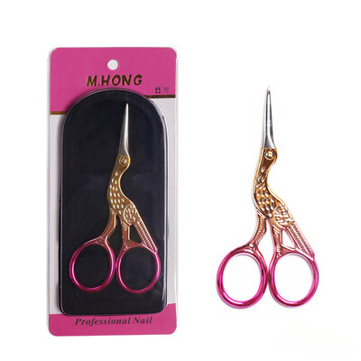 Retro škare za uljepšavanje od nehrđajućeg čelika Šminka Uređivanje obrva Trimer za trepavice u nosu Uklanjanje dlačica s lica Škare za nokte Alat za nokte