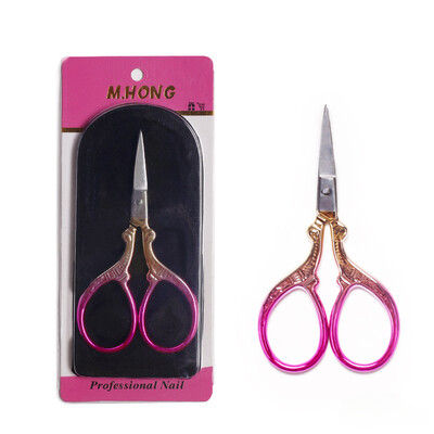 Retro škare za uljepšavanje od nehrđajućeg čelika Šminka Uređivanje obrva Trimer za trepavice u nosu Uklanjanje dlačica s lica Škare za nokte Alat za nokte