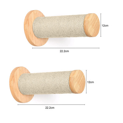 Police za penjanje za mačke Zidna platforma i viseća mreža s grebalicom Mačke za kućne ljubimce Drveni namještaj za spavanje i igru