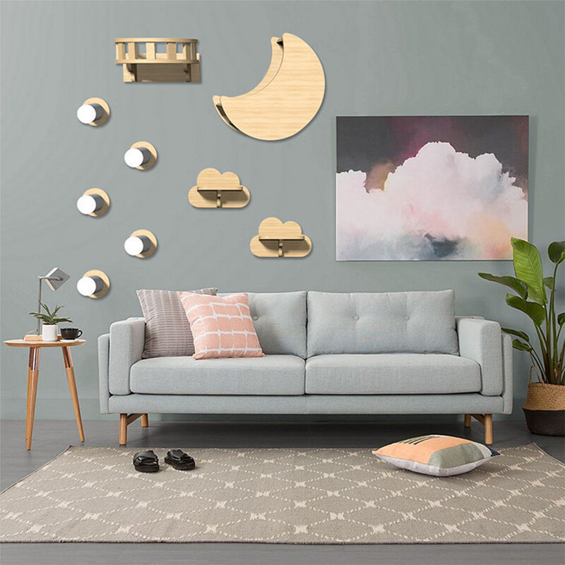 Police za penjanje za mačke Zidna platforma i viseća mreža s grebalicom Mačke za kućne ljubimce Drveni namještaj za spavanje i igru