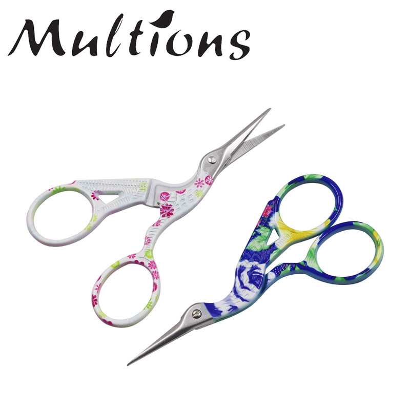 Vintage Stork šūšanas šķēres nerūsējošā tērauda izšūšanai un šūšanas šķēres audumiem drēbnieka šķēres DIY rokdarbu instrumenti