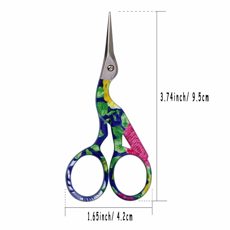Vintage Stork šūšanas šķēres nerūsējošā tērauda izšūšanai un šūšanas šķēres audumiem drēbnieka šķēres DIY rokdarbu instrumenti