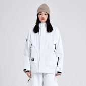 Ziemas kokvilnas āra slēpošanas apģērbi 2025. gada snovborda slēpošanas jakas Sieviešu ūdensnecaurlaidīgi, vēja necaurlaidīgi mēteļi, silti, biezi pāri vīriešu sniega topi