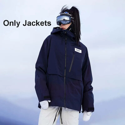 2025-ös új téli, tömör kültéri sídzseki női férfi, szélálló, vízálló, lélegző felnőtt síkabát Cipzáras kapucnis hókabátok