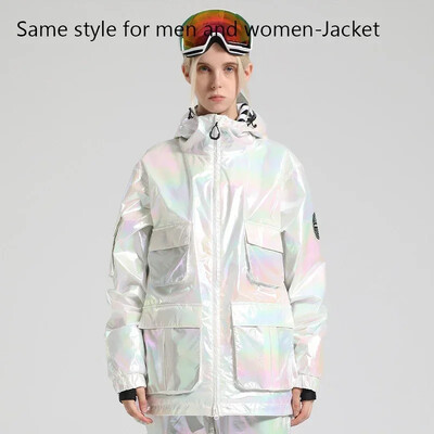 Χειμερινά μπουφάν για σκι Ανδρικά Γυναικεία Αθλητικά για εξωτερικούς χώρους Μπουφάν Snowboard Αντιανεμικό Snowsuit 2024 Αδιάβροχο σκι με κουκούλα ζεστά ρούχα για ζευγάρι