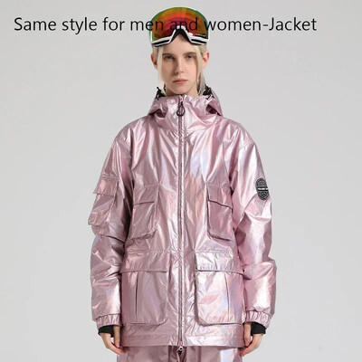 Χειμερινά μπουφάν για σκι Ανδρικά Γυναικεία Αθλητικά για εξωτερικούς χώρους Μπουφάν Snowboard Αντιανεμικό Snowsuit 2024 Αδιάβροχο σκι με κουκούλα ζεστά ρούχα για ζευγάρι