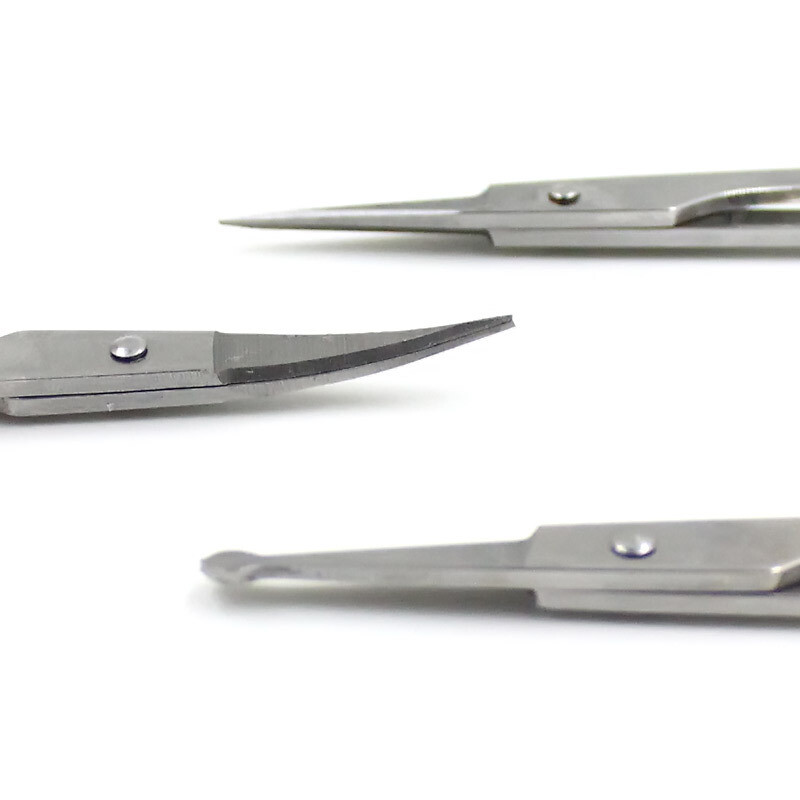 1gab. nagu šķēres manikīra rīks nerūsējošā tērauda grims šķēres uzacis deguns skropstu kutikulas apgriešanas šķēres skaistumkopšanas instrumenti