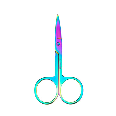 Foarfece de machiaj de gene cu ridicata pentru extensia genelor și foarfece de machiaj din oțel inoxidabil pentru sprâncene cu logo imprimat