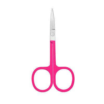 Foarfece de machiaj de gene cu ridicata pentru extensia genelor și foarfece de machiaj din oțel inoxidabil pentru sprâncene cu logo imprimat