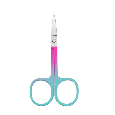 Foarfece de machiaj de gene cu ridicata pentru extensia genelor și foarfece de machiaj din oțel inoxidabil pentru sprâncene cu logo imprimat