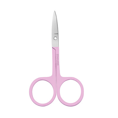 Foarfece de machiaj de gene cu ridicata pentru extensia genelor și foarfece de machiaj din oțel inoxidabil pentru sprâncene cu logo imprimat