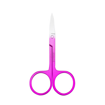 Foarfece de machiaj de gene cu ridicata pentru extensia genelor și foarfece de machiaj din oțel inoxidabil pentru sprâncene cu logo imprimat