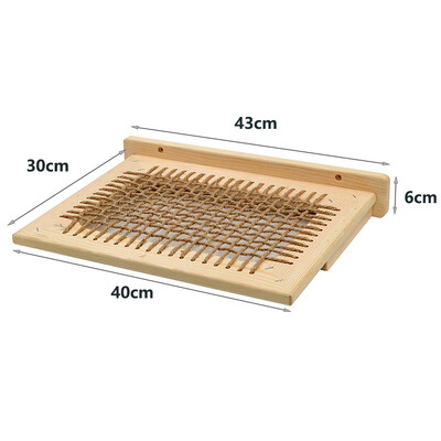 Επιτοίχια αιώρα κρεβατιού για γάτες για μεγάλες γάτες ή γατάκι από ξύλο και σιζάλ σχοινί τοίχου ράφια και κουρνιές Έπιπλα κρεβατιού Jumping