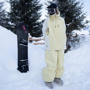 Γυναικείες μπουφάν για σκι 2025 για Snowboarding Χειμερινά 3L Νέα αντιανεμικά για εξωτερικούς χώρους, χαλαρά παχιά αθλητικά πανωφόρια για σκι Μπλούζες Ρούχα χιονιού