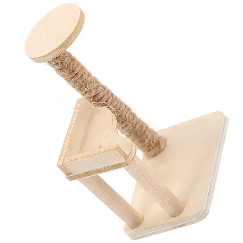 Miniatūra kaķa kāpšanas karkasa mājas koka dekorēšanas piederumi Modelis Mēbeles Koka Rotā Izkārtojums