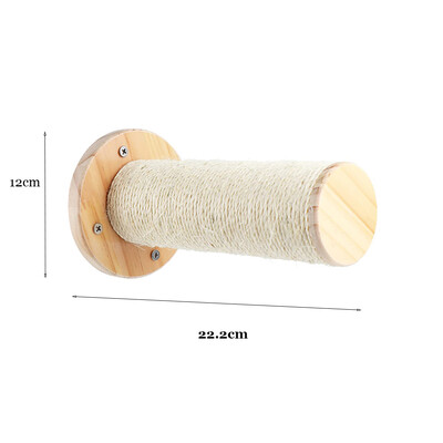 1pc Stâlp pentru cățărat pentru zgârierea pisicii, hamac pentru pisici, pat mobilă pentru animale de companie, set de raft de perete pentru pisici, biban pentru pisici, casă din lemn pentru copac pentru pisici