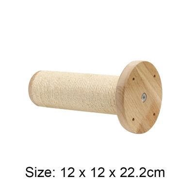 Post Tower Cat Condo Gulta Mēbeles Sienas Šūpuļtīkls Kaķēns Mājdzīvnieks Kāpšanas Kasīšanās Komplekts Asaris Koka Plaukts Pie sienas stiprināms