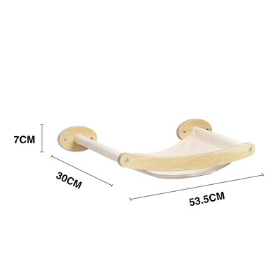 Post Tower Cat Condo Gulta Mēbeles Sienas Šūpuļtīkls Kaķēns Mājdzīvnieks Kāpšanas Kasīšanās Komplekts Asaris Koka Plaukts Pie sienas stiprināms