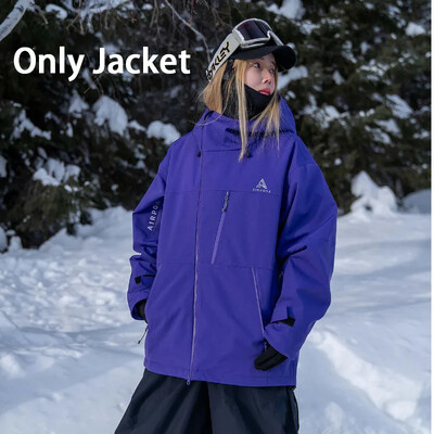 Paltoane de schi Îmbrăcăminte 2025 Jachete de snowboard pentru femei Îmbrăcăminte de schi Topuri Iarnă Căldură Nouă 3L Largi, rezistente la vânt Bărbați