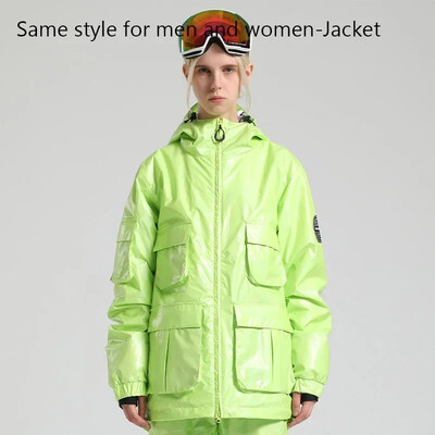 Ziemas slēpošanas jakas vīriešiem sievietēm āra sporta snovborda jaka vēja necaurlaidīgs sniega tērps 2024 ūdensizturīgs slēpošanas kapuci silts pāra apģērbs