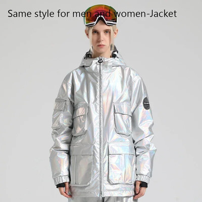 Ziemas slēpošanas jakas vīriešiem sievietēm āra sporta snovborda jaka vēja necaurlaidīgs sniega tērps 2024 ūdensizturīgs slēpošanas kapuci silts pāra apģērbs