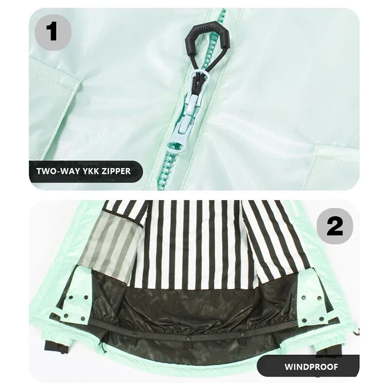 Ziemas slēpošanas jakas vīriešiem sievietēm āra sporta snovborda jaka vēja necaurlaidīgs sniega tērps 2024 ūdensizturīgs slēpošanas kapuci silts pāra apģērbs