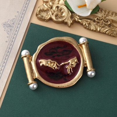 Ace de baghetă în stil baroc, geometrie vintage, insigne de carte cu broaște, coroană de flori dulci, broșă cu bufniță, set de bijuterii pentru femei, doamne