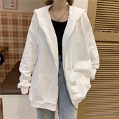 Moda de primăvară, toamnă, pentru femei, de culoare solidă, hanorace, cu mâneci lungi, pentru sport în aer liber, ocazional, cu fermoar, cardigan, jachetă de sus